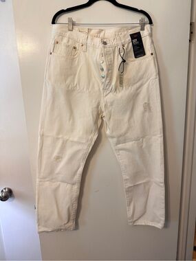 Levi's White Relaxed Fit Jeans